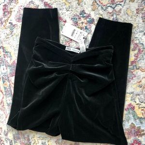 High Waisted Suede Cigarette Pants- NWT Zara